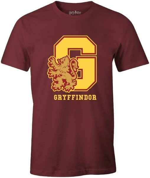Harry potter - t-shirt bordeaux hommes - g gryffondor - m